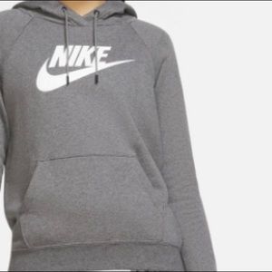 Nike Charcoal Gray Hoodie Size: L